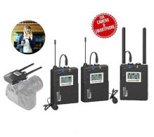 Micro không dây cho máy ảnh/máy quay LWM-338C Double