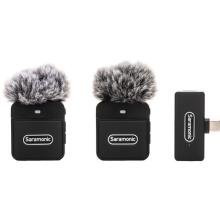 Micro không dây Blink100 B6 (RXUC+TX+TX)- cổng Type-C 2 Phát + 1 Thu
